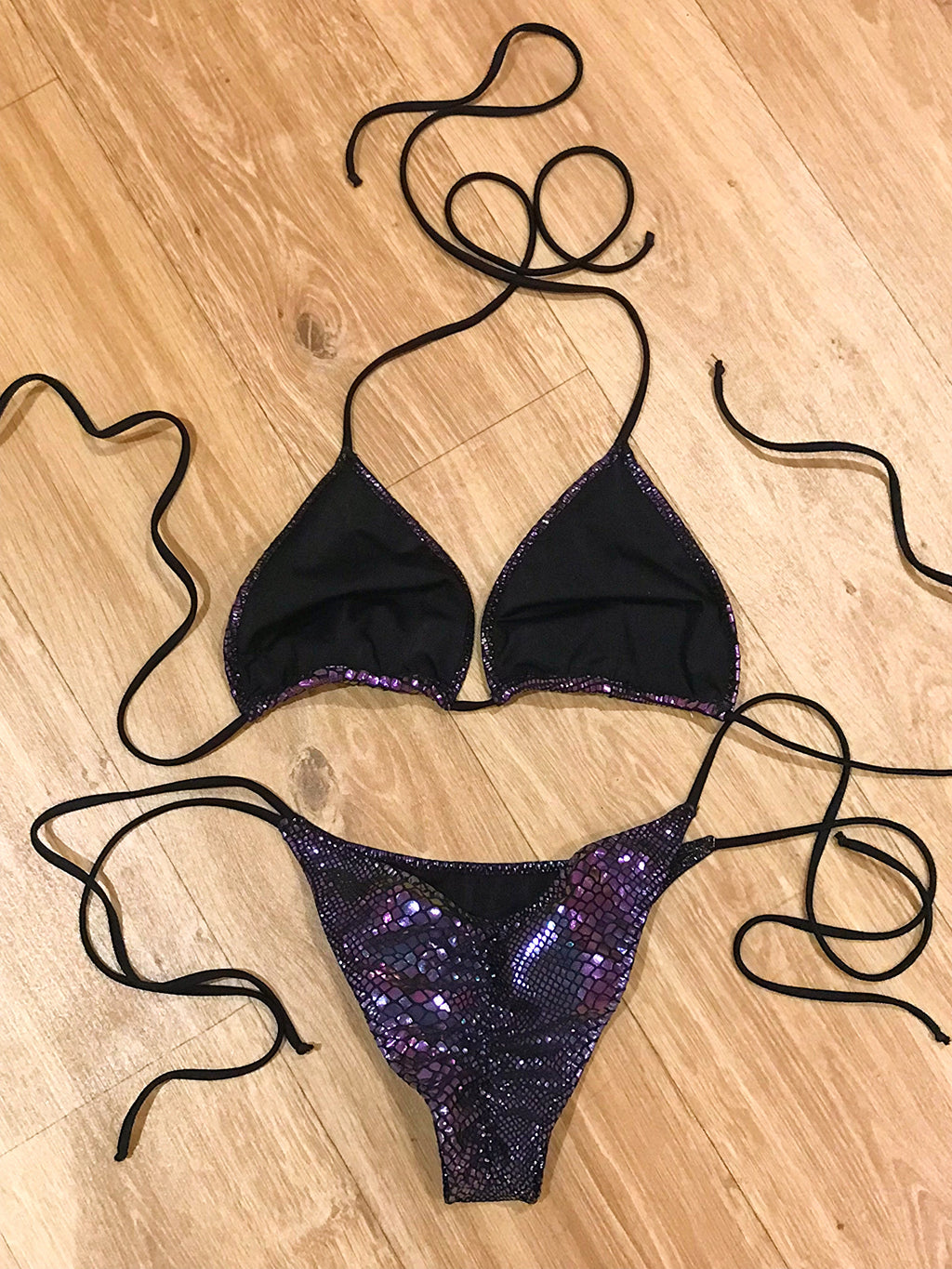 Purple snake bikini